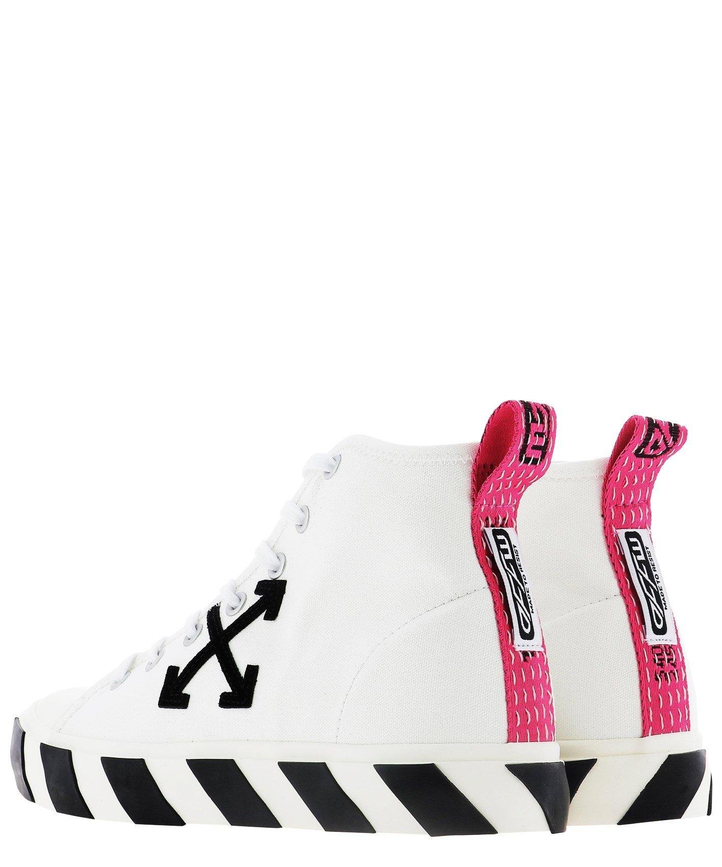 off white arrows patch high top sneakers