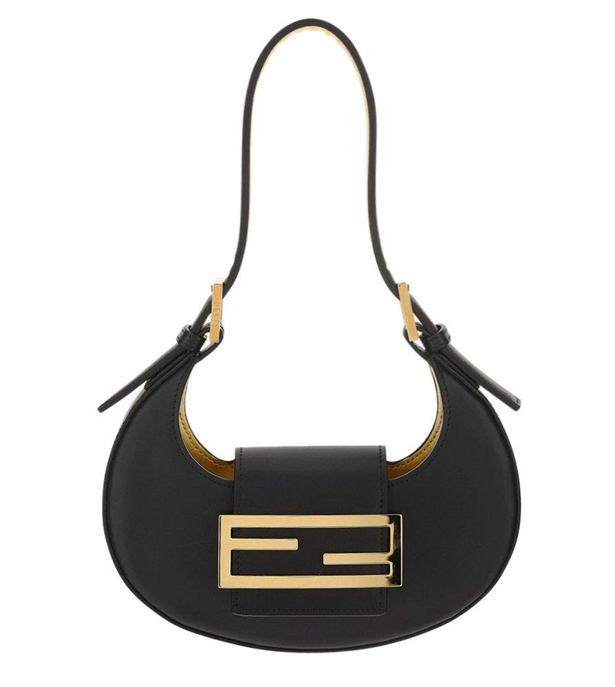Fendi Cookie Mini Hobo Bag in Black