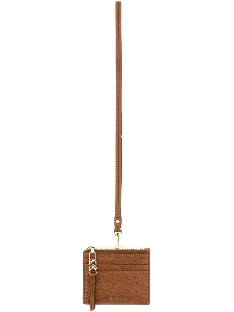 Michael Kors Grained Leather Card Case in White Lyst Canada