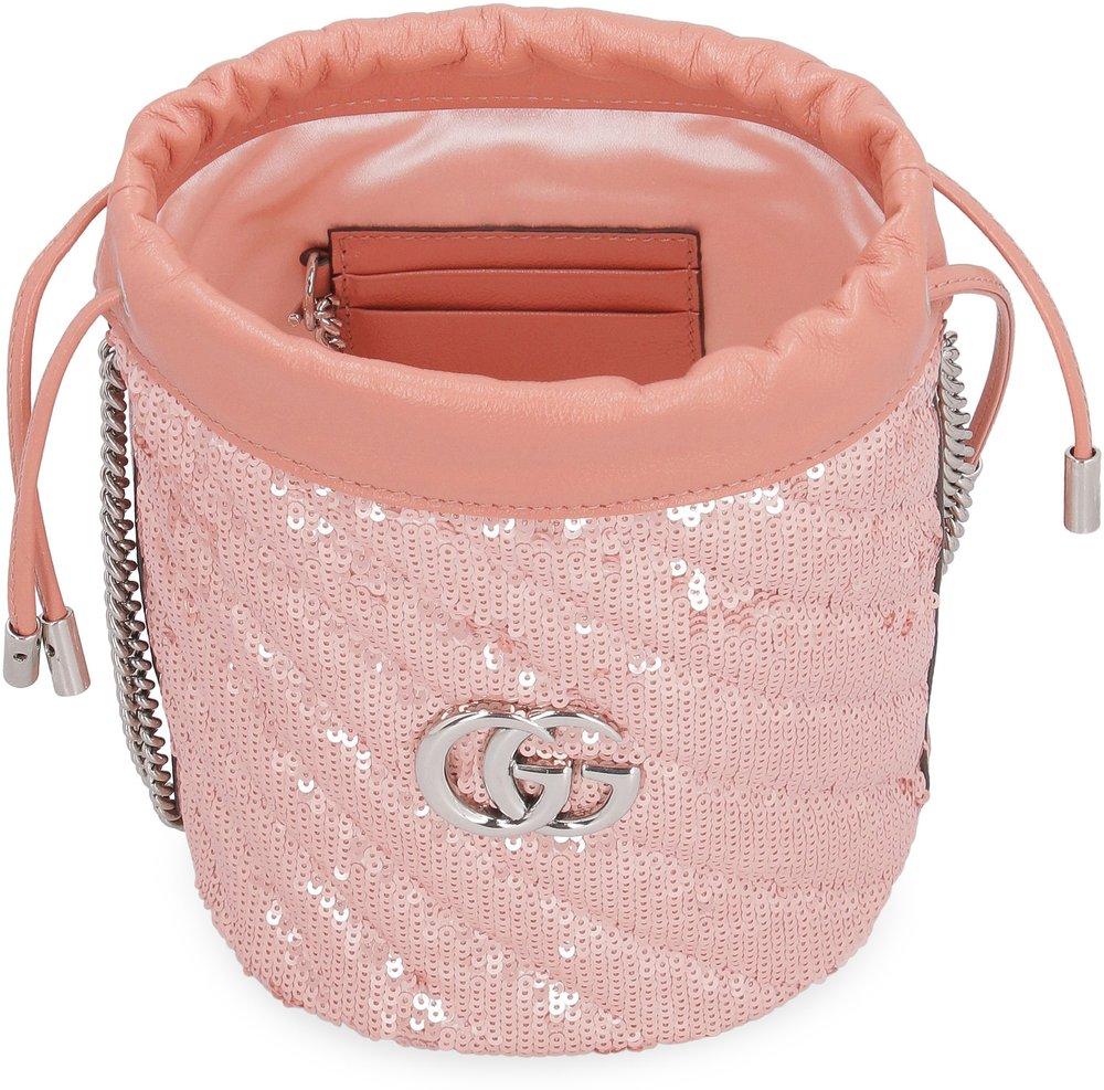 Gucci Marmont Mini Pink Bucket Bag