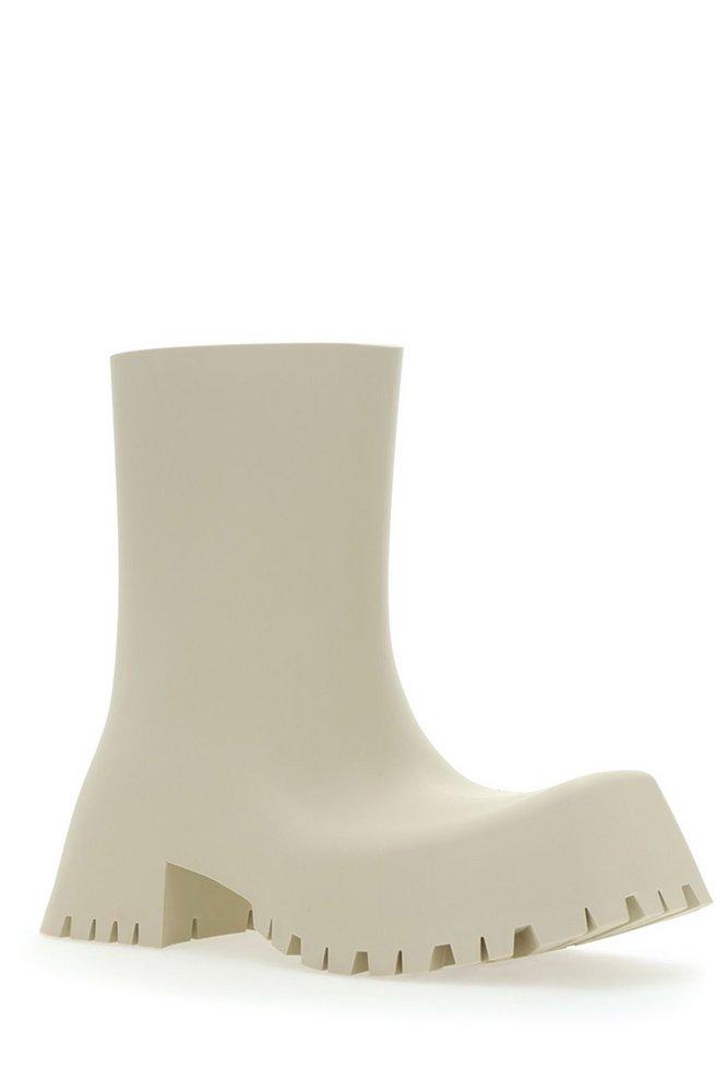Balenciaga Trooper Rubber Boot in White for Men | Lyst