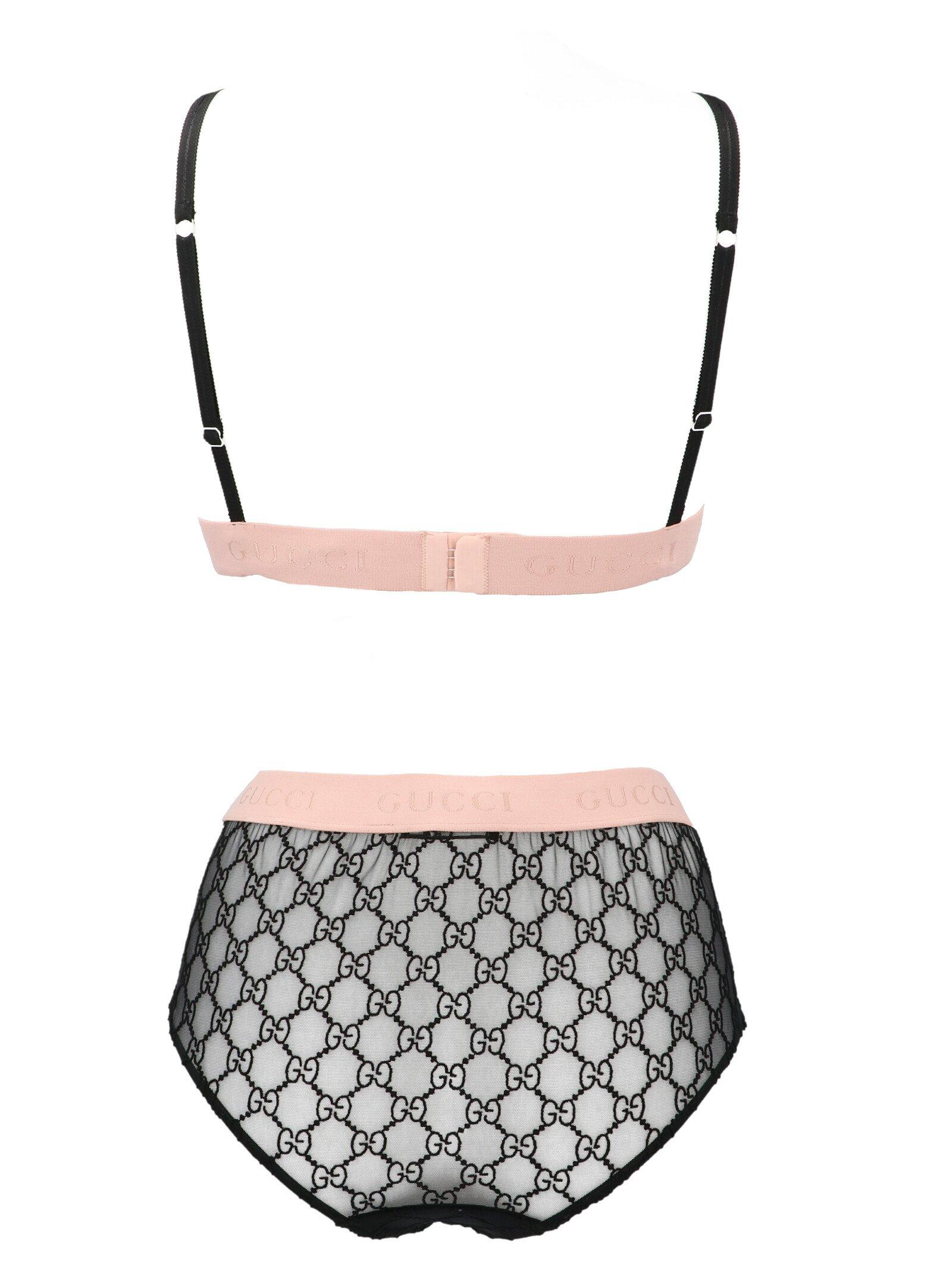 Gucci Synthetic Monogram Mesh Lingerie Set in Black - Save 44% - Lyst