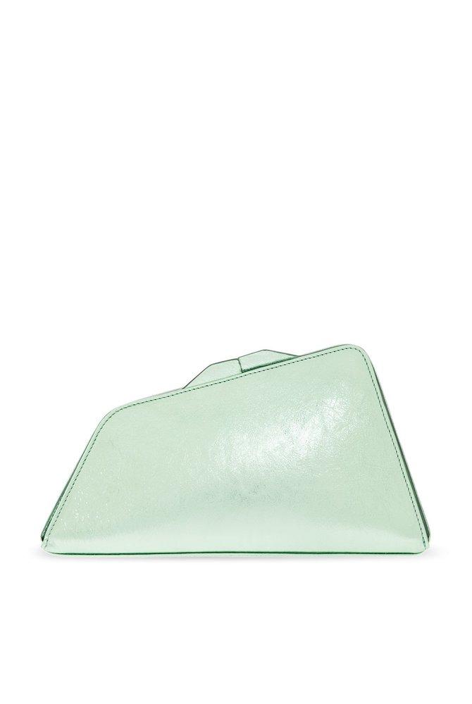 The Attico 8 30 Pm Metallic Small Clutch Bag in Green Lyst