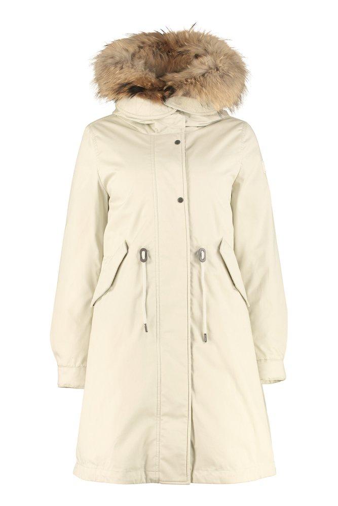 Woolrich Cascade Parka With Removable Padding in Natural | Lyst
