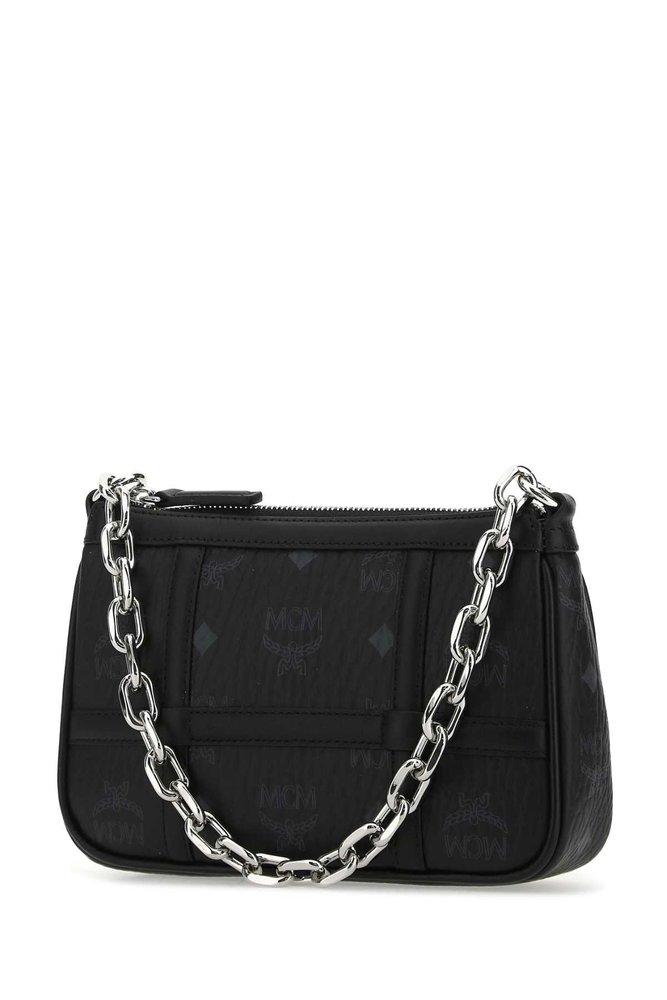 Black mcm top bag sale