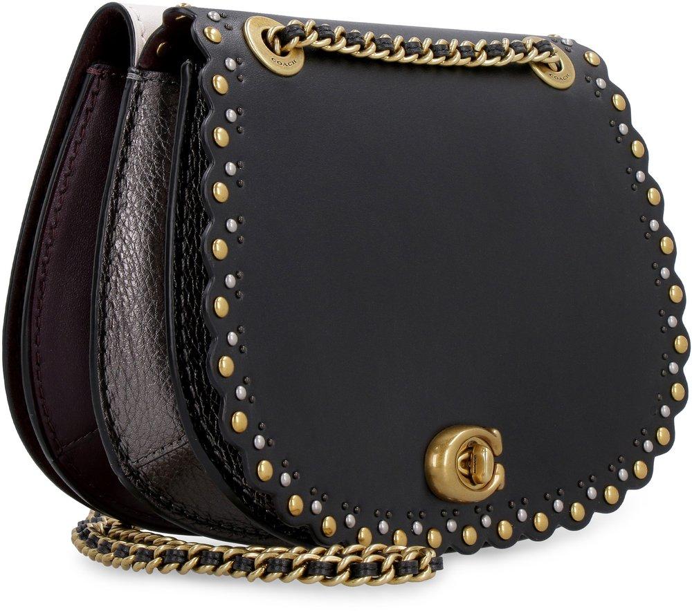 COACH Parker Studded Shoulder Bag in Black Lyst