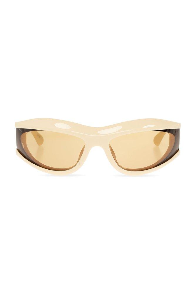 Bottega Veneta 'cangi Wraparound' Sunglasses in Natural
