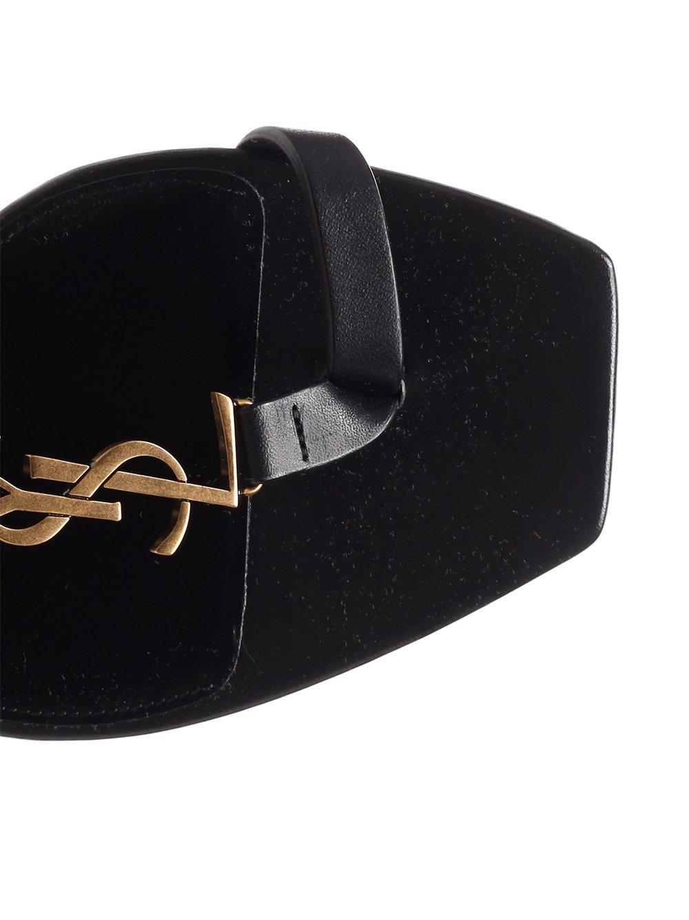 saint laurent cassandra sandals flat
