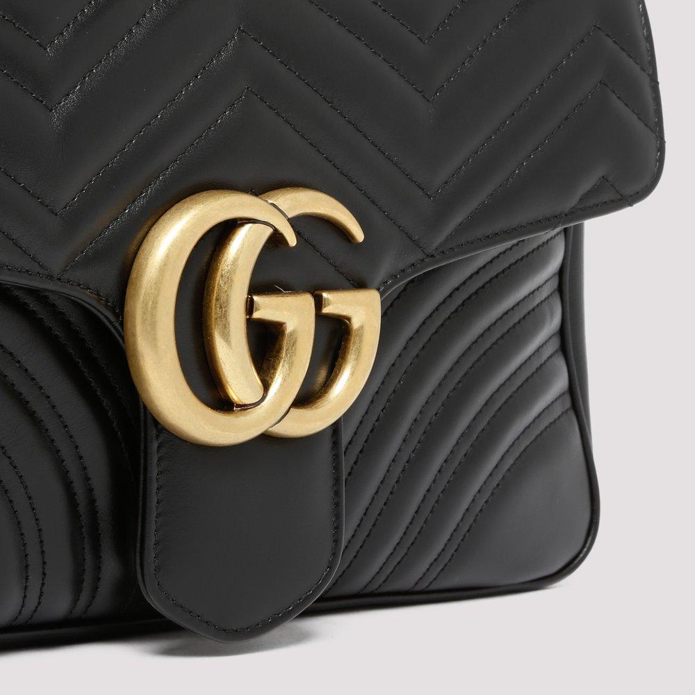 Gucci GG Marmont Matelassé Medium Shoulder Bag in Black | Lyst