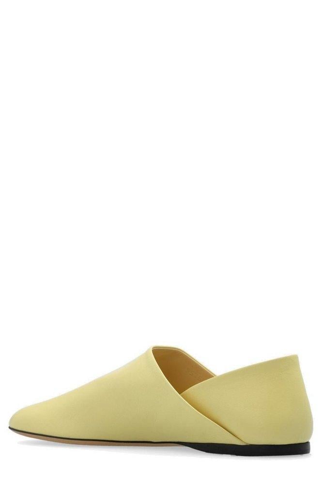 Loewe Toy Asymmetric-toe Flat Shoes in Green | Lyst