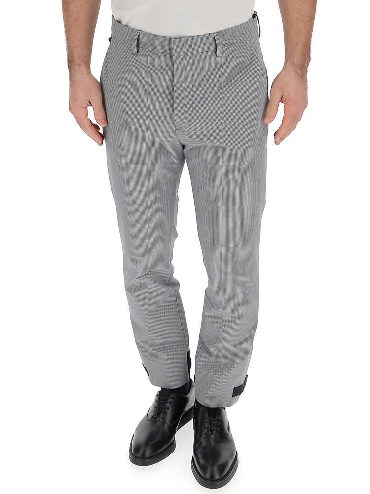 prada rubber cuff jogger pants