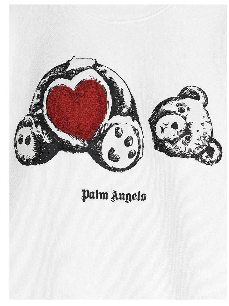 Baby Angel In A Heart Graphic Print Men's Casual Creative Pullover