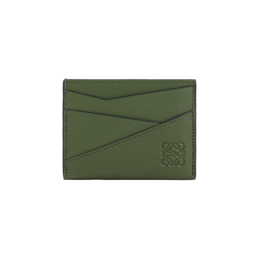 Loewe Puzzle Edge Plain Cardholder in Green for Men | Lyst