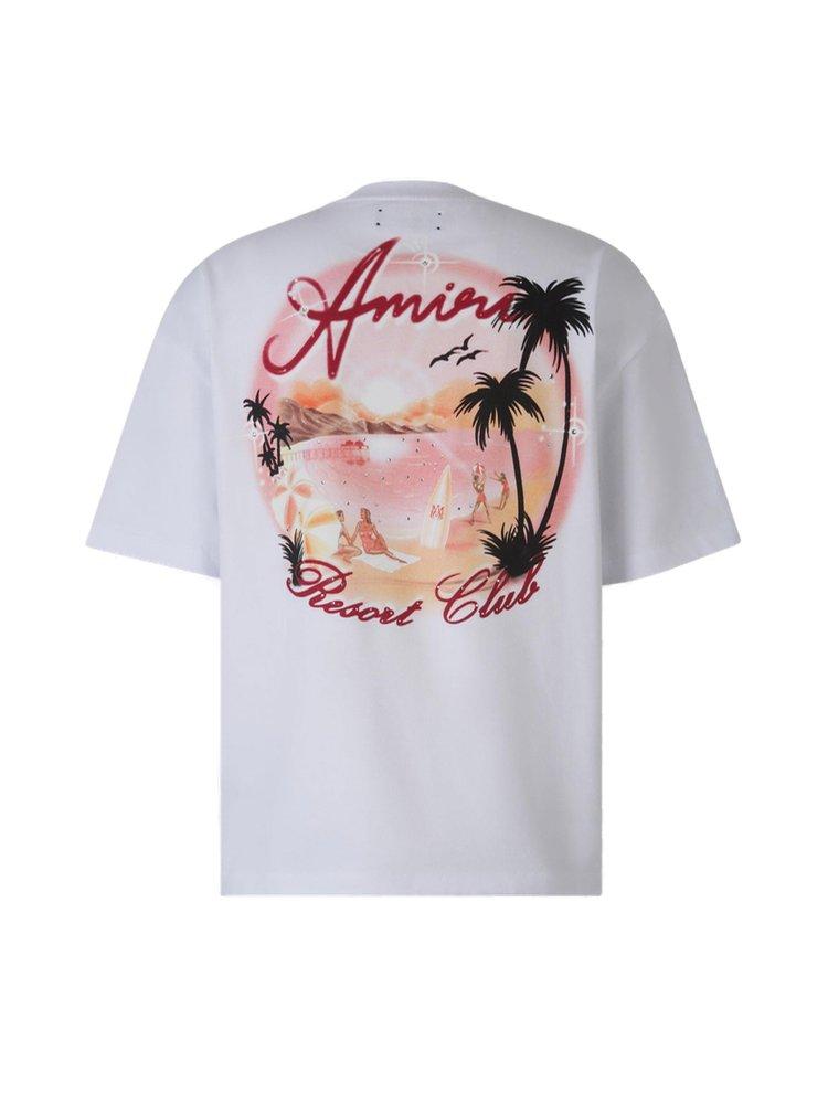 【AMIRI】関税込☆パラダイス Tシャツ ホワイト Amiri Cotton Logo T-Shirt in White for Men | Lyst