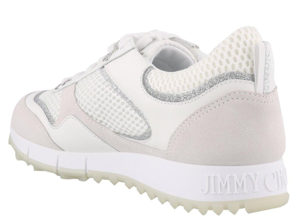 Jimmy Choo Java/F Low Top Trainers in White Lyst