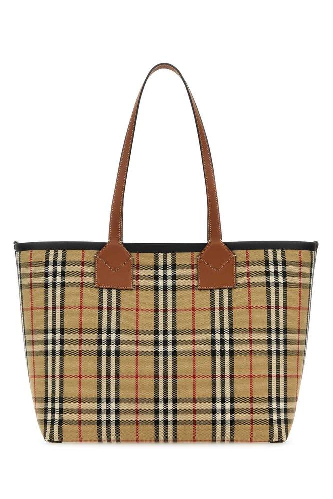 Burberry Medium London Check Tote Bag