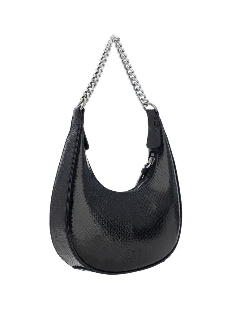 Pinko Hobo Mini Brioche Shoulder Bag in Black Lyst Canada