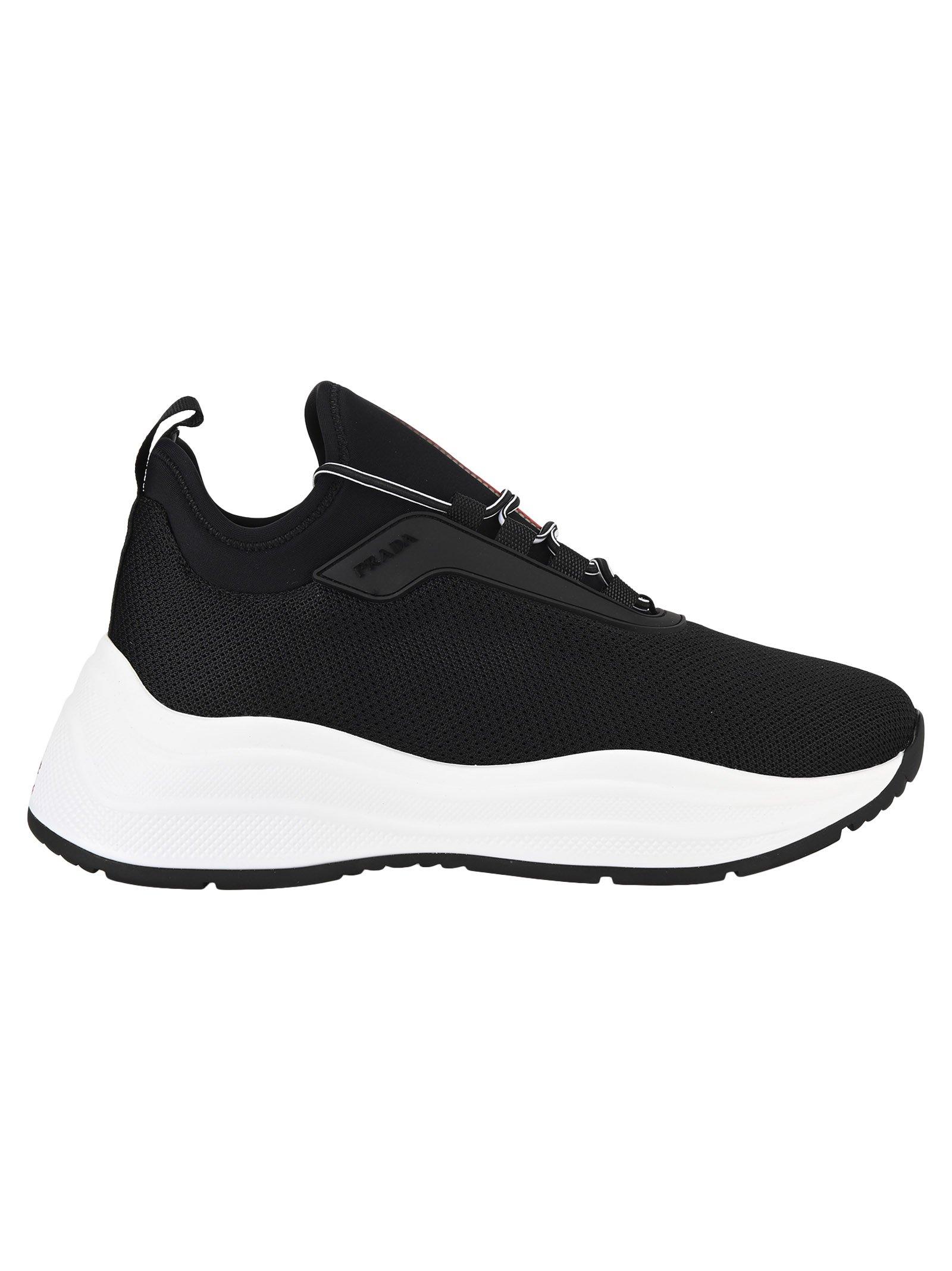 prada mesh and neoprene sneakers