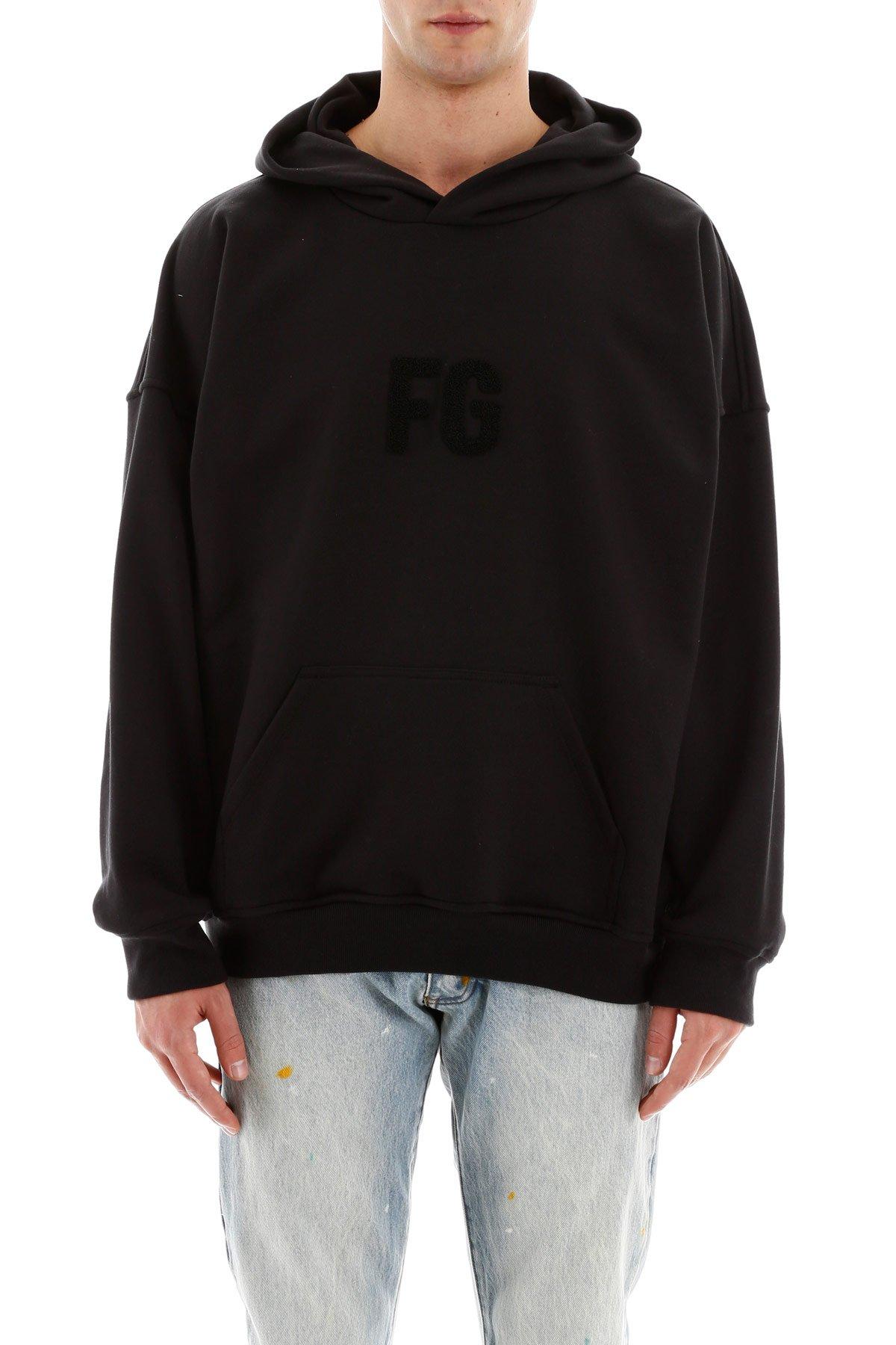 fear of god black hoodie
