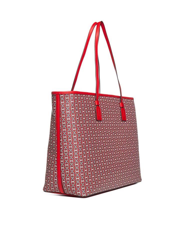 Tory Burch Gemini Link Red Tote