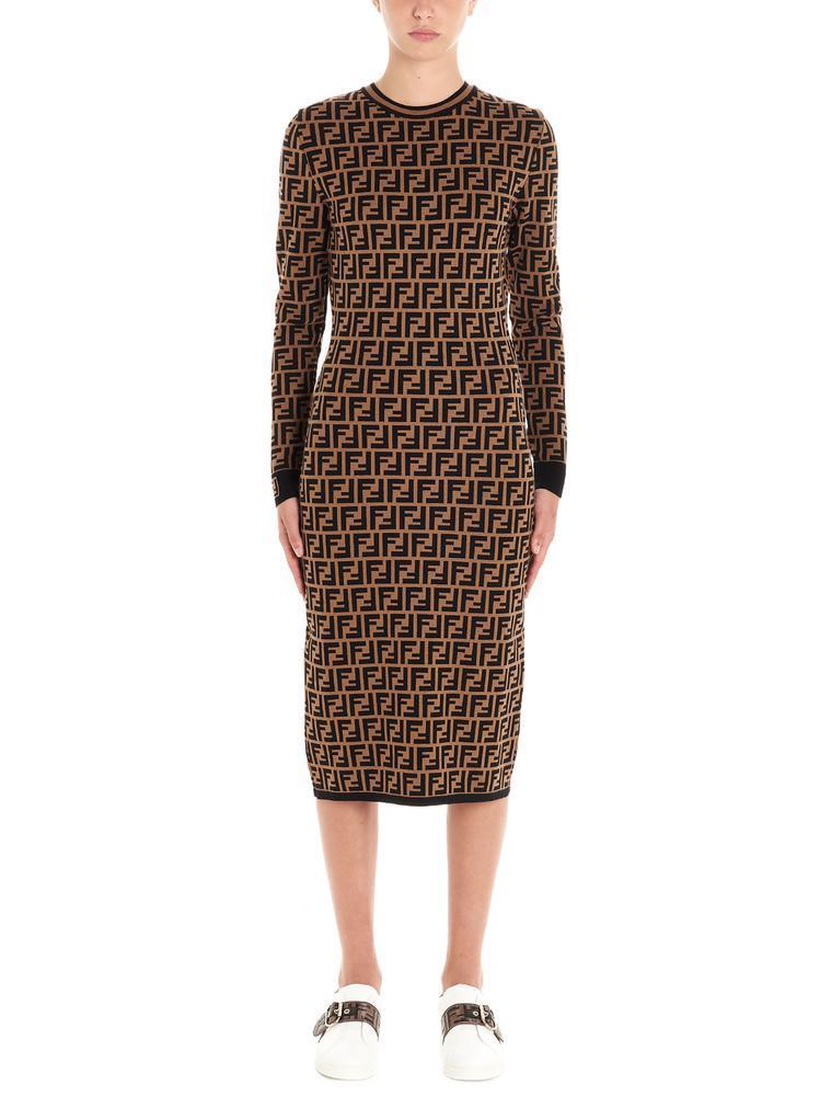 Fendi logo sale sweater dress