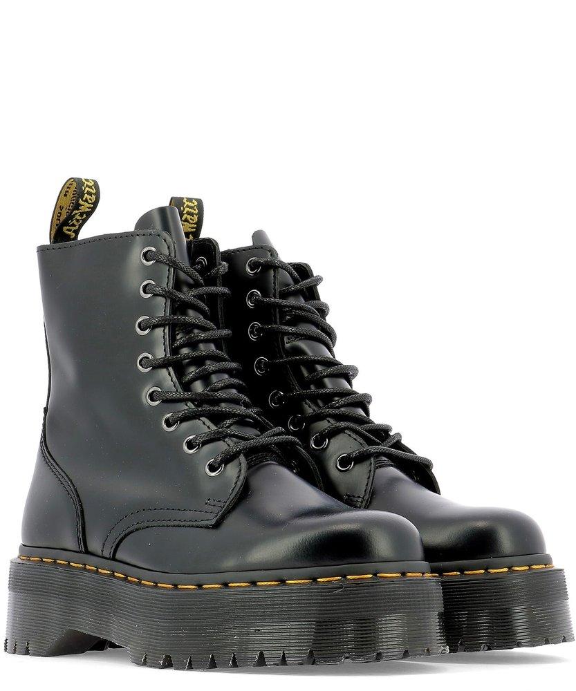 Dr. Martens Leather Jadon Lace-up Boots in Black | Lyst UK
