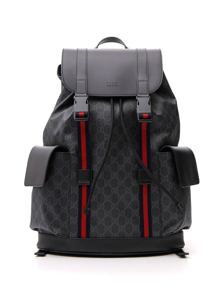 Gucci GG Print Backpack in Black for Men Lyst