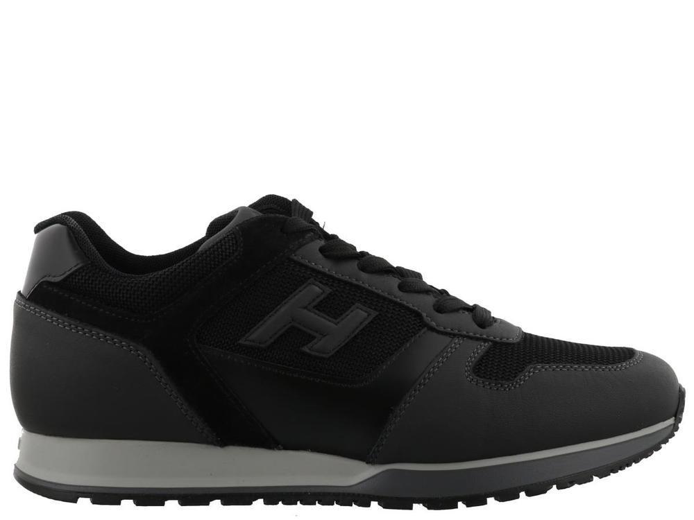 Hogan Suede H321 Sneakers in Black for Men - Lyst