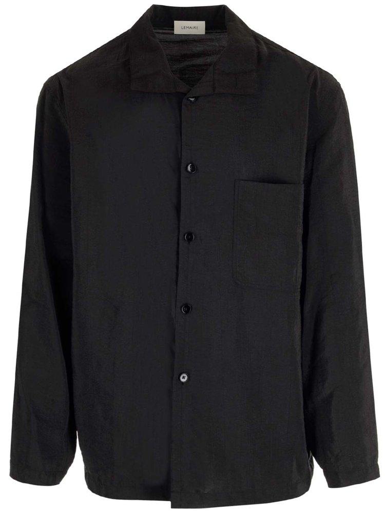 Lemaire Black Silk Shirt for Men | Lyst