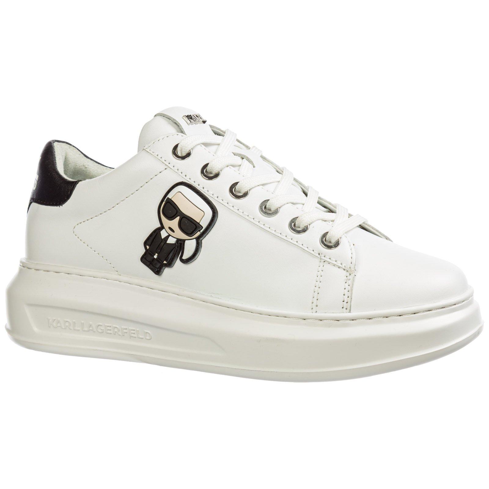 Karl Lagerfeld Leather K/ikonik Kapri Sneakers in White - Lyst