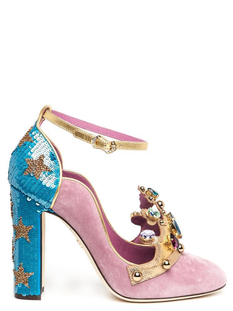 kortademigheid overtuigen twee Dolce & Gabbana Crown Pumps By in Pink | Lyst