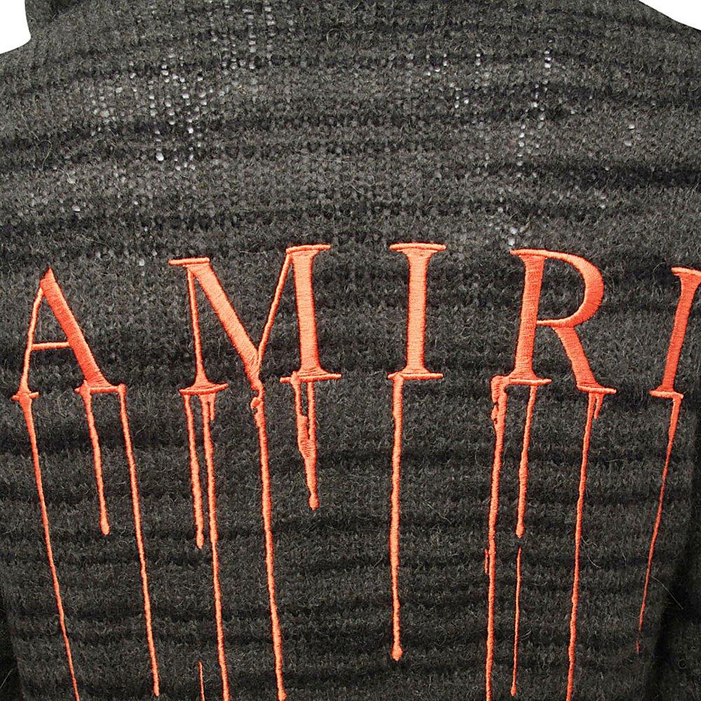 AMIRI Embroidered Paint Drip Core Logo Hoodie