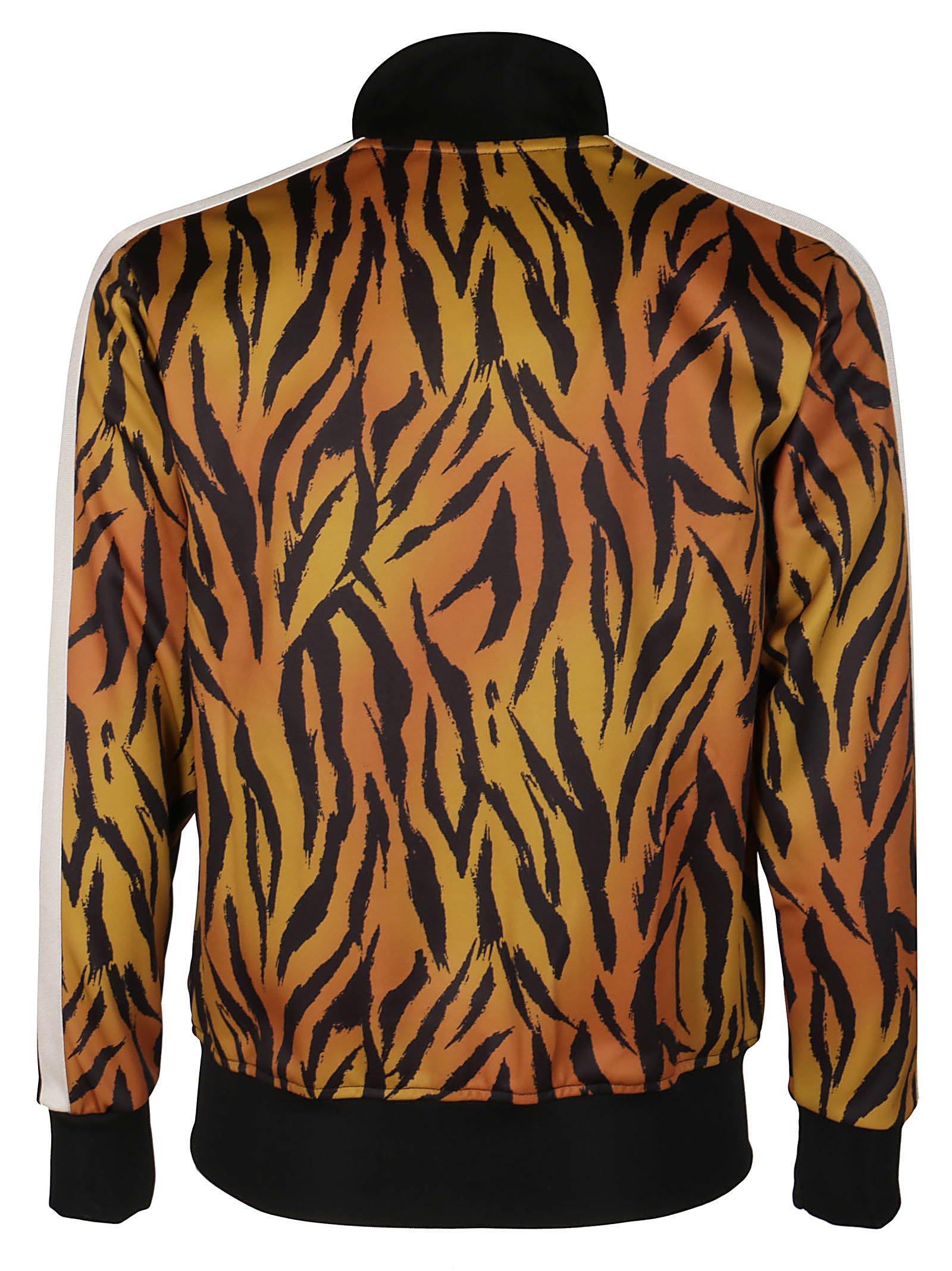 supreme tiger stripe track jacket brown