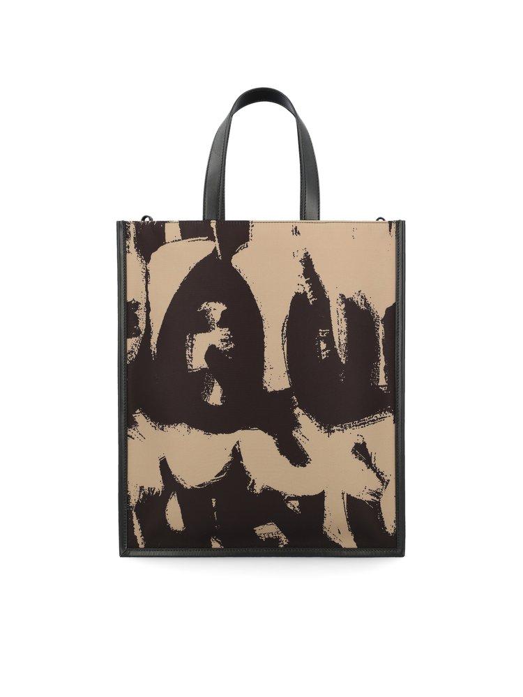 Save 17% Alexander McQueen Canvas Graffiti Logo Tote in Black for Men Mens Bags Tote bags 