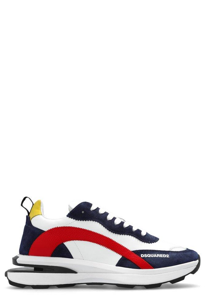 DSquared Logo Printed Lace up Chunky Sneakers in White for Men Lyst