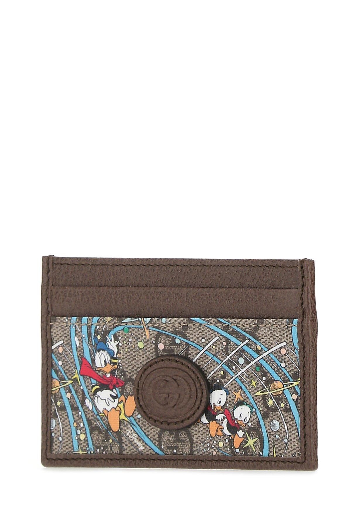 Gucci Multicolor Disney Edition GG Donald Duck Rocket Card Holder for Men