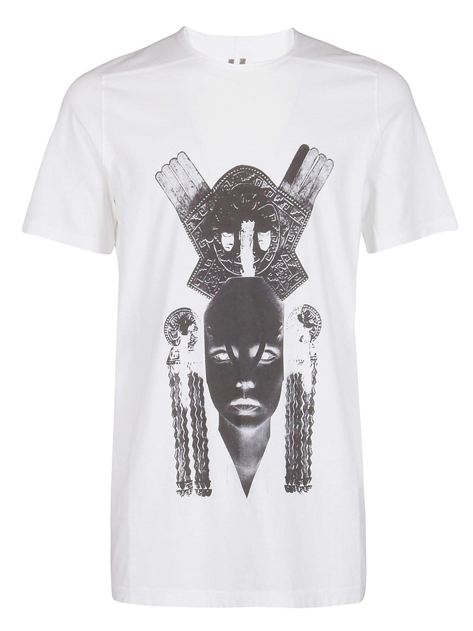 Rick Owens Drkshdw Cotton Printed T-shirt in White for Men - Lyst