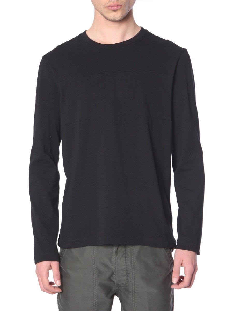Helmut Lang Cotton Logo Print Long Sleeve T-shirt in Black for Men - Lyst