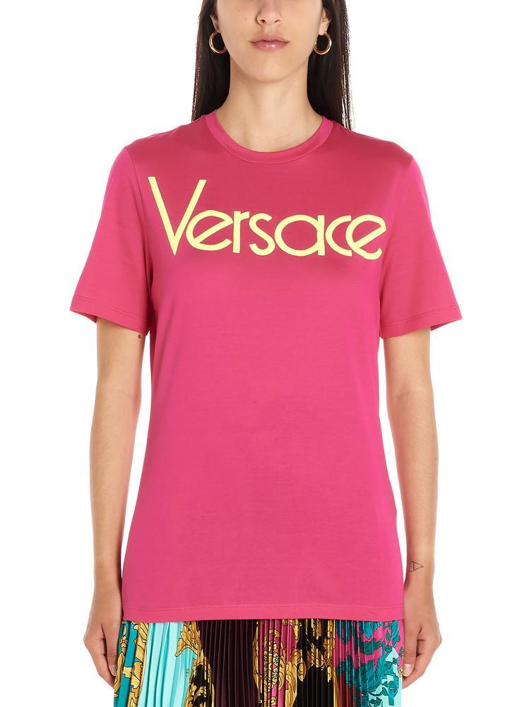 Versace Fuchsia Cotton T-shirt in Pink - Save 58% - Lyst