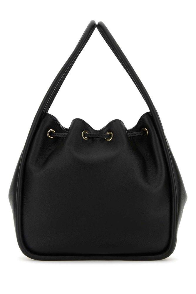 Prada Black Leather Mini Darling Bucket Bag | Lyst