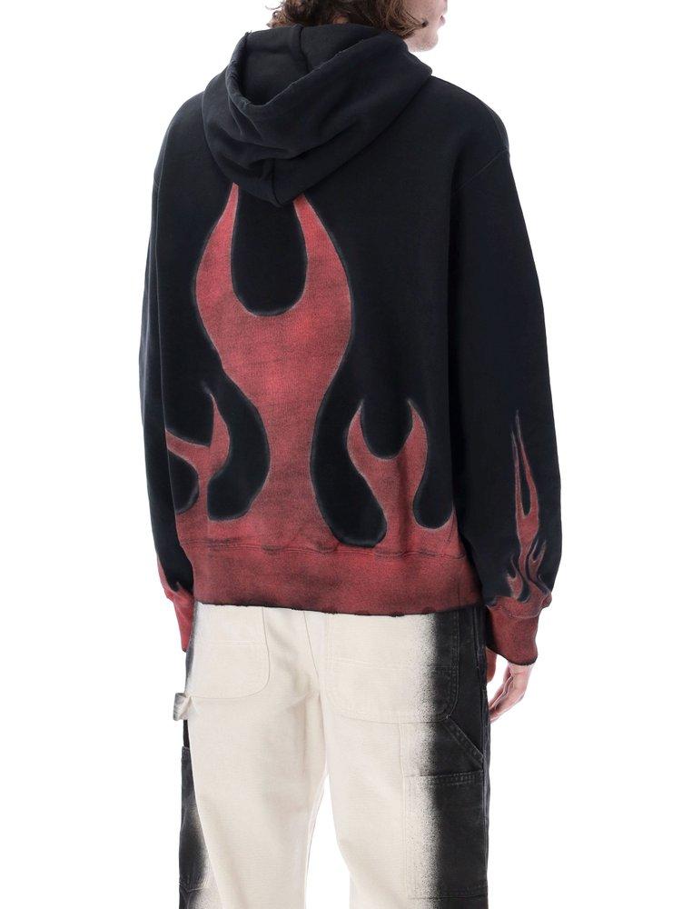 Heron Preston Heron Law Flames Hoodie in Blue for Men | Lyst