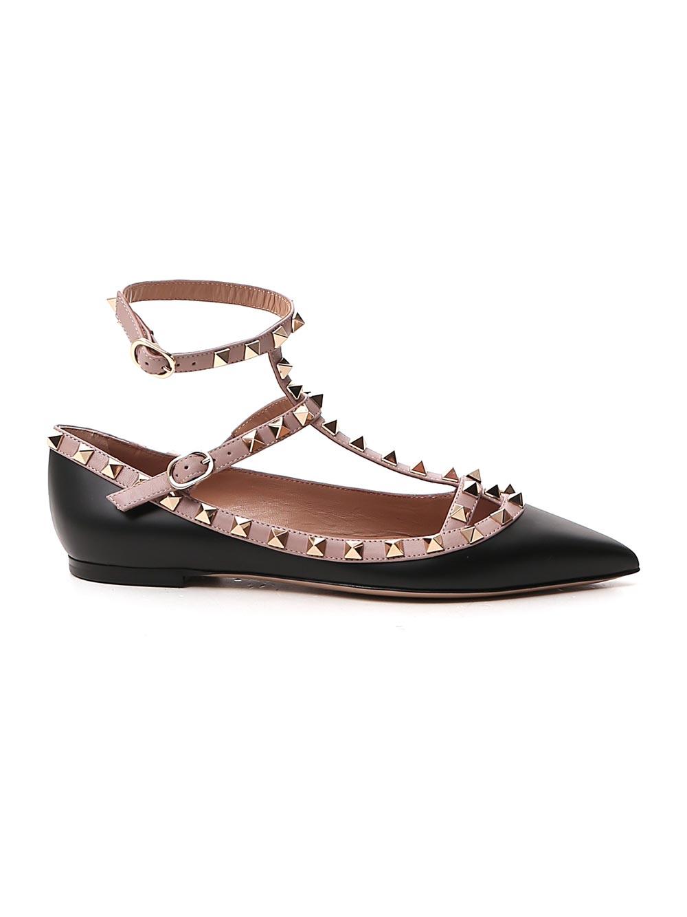 valentino caged ballet flats