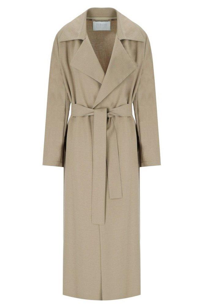トレンチコート Harris Wharf London WOMEN LONG TRENCH SCUBA (A1277PJT 430) Long trench scuba - Harris Wharf London .com