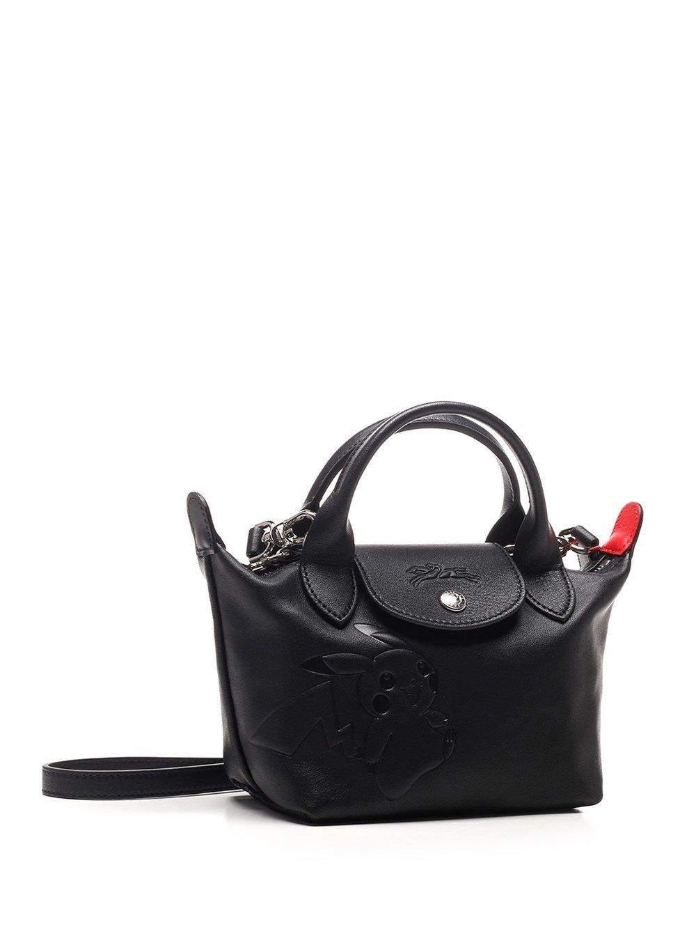 longchamp cuir small black