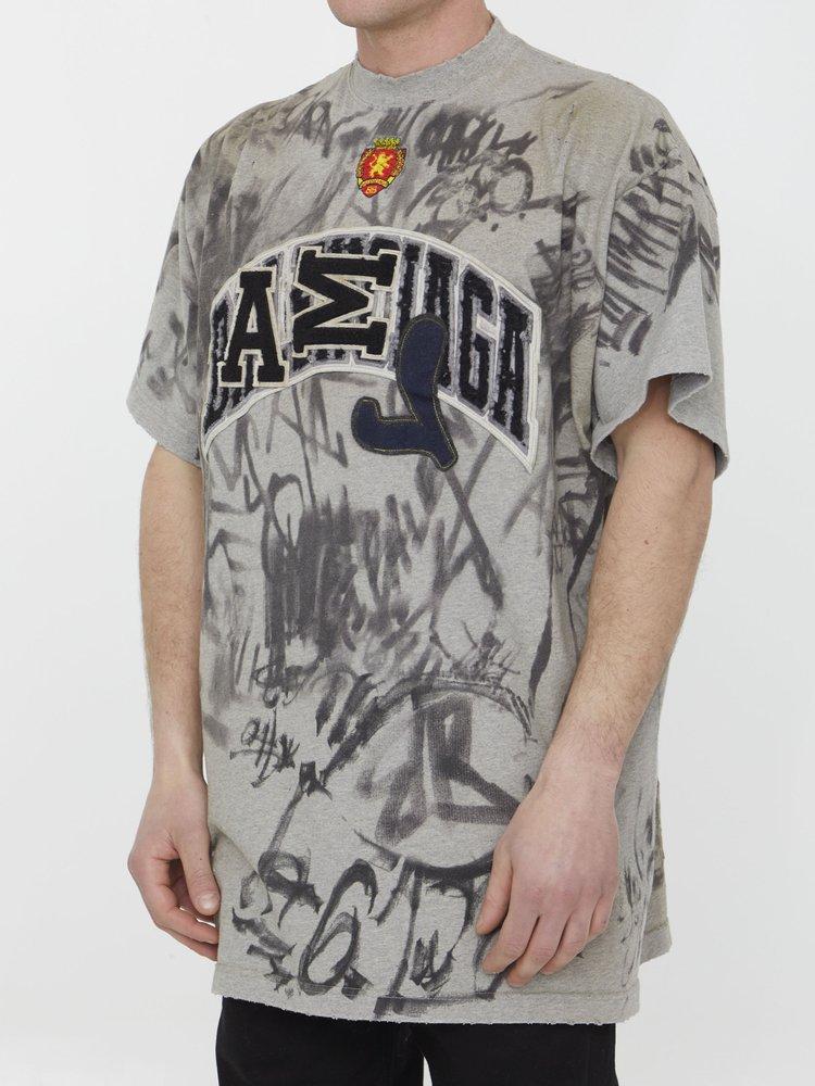 verzoek zone Bezienswaardigheden bekijken Balenciaga Skater Oversized T-shirt in Gray for Men | Lyst verzoek zone Bezienswaardigheden bekijken Balenciaga Skater Oversized T-shirt in Gray for Men | Lyst
