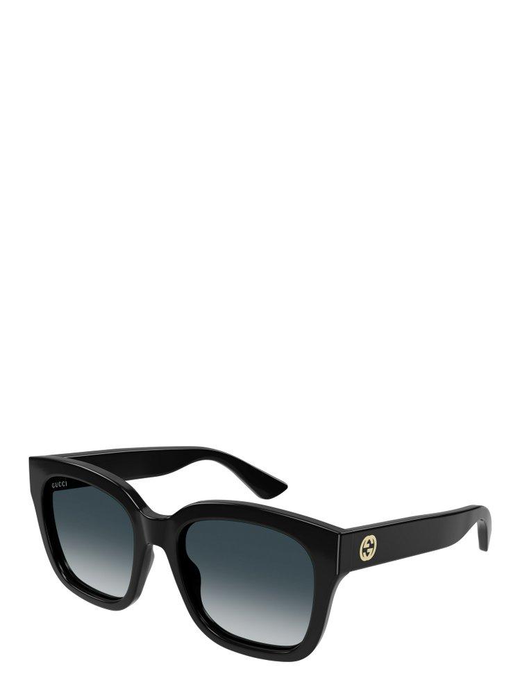 Gucci Square Frame Sunglasses in Black | Lyst