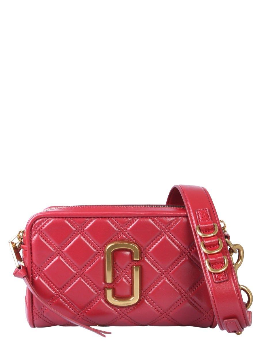 Marc Jacobs Leather The Softshot 21 Quilted Crossbody Bag in Red - Lyst