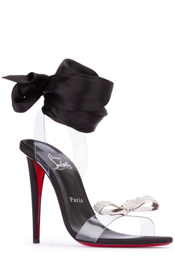 Christian Louboutin Astrinodo Jewel Queen Embellished Sandals in Black
