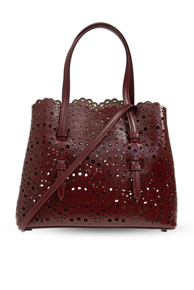 Alaia Small Mina 25 Bag in Red Lyst