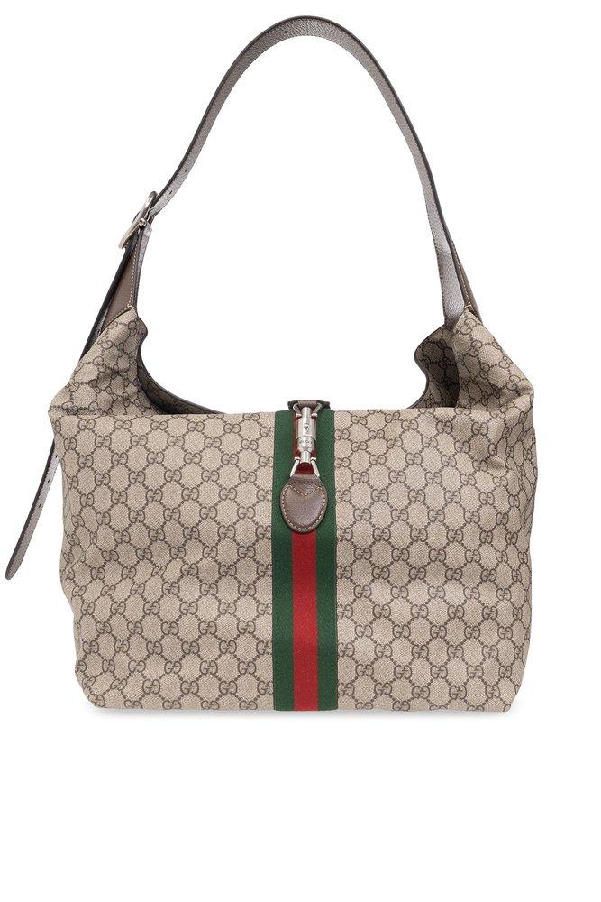 Gucci Raffia Jackie Medium Bag in Natural for Men